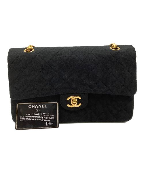 CHANEL（シャネル）CHANEL (シャネル) wフラップwチェーンマトラッセ ブラックの古着・服飾アイテム