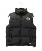 THE NORTH FACEザ ノース フェイス）の古着「GTX LEATHER NUPTSE VEST」｜ブラック