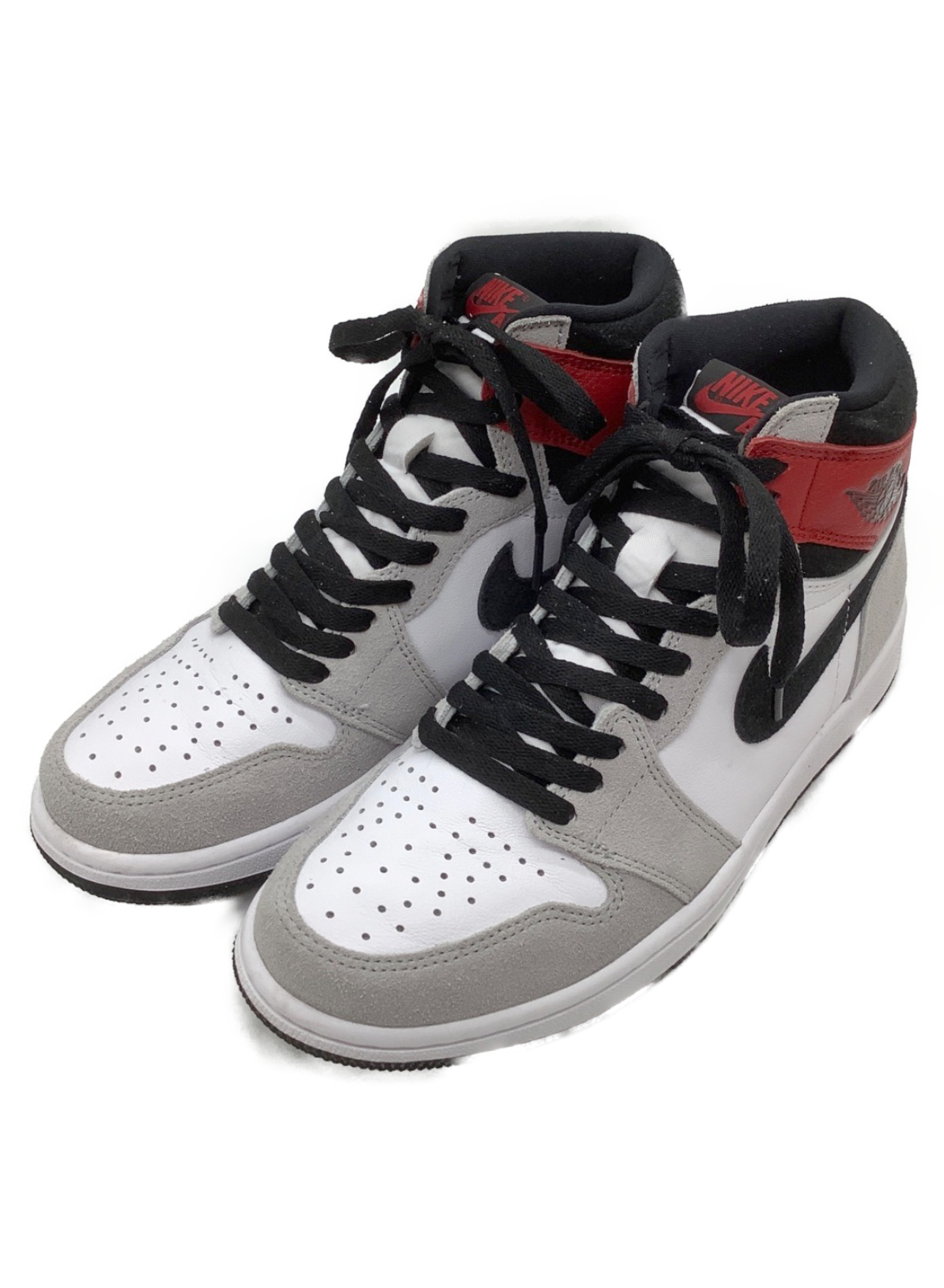 中古 古着通販 Nike ナイキ ハイカットスニーカー ホワイト グレー レッド サイズ Us 8 5 Euro 42 Uk 7 5 Air Jordan 1 Retro High Og 5550 126 ブランド 古着通販 トレファク公式 Trefac Fashion