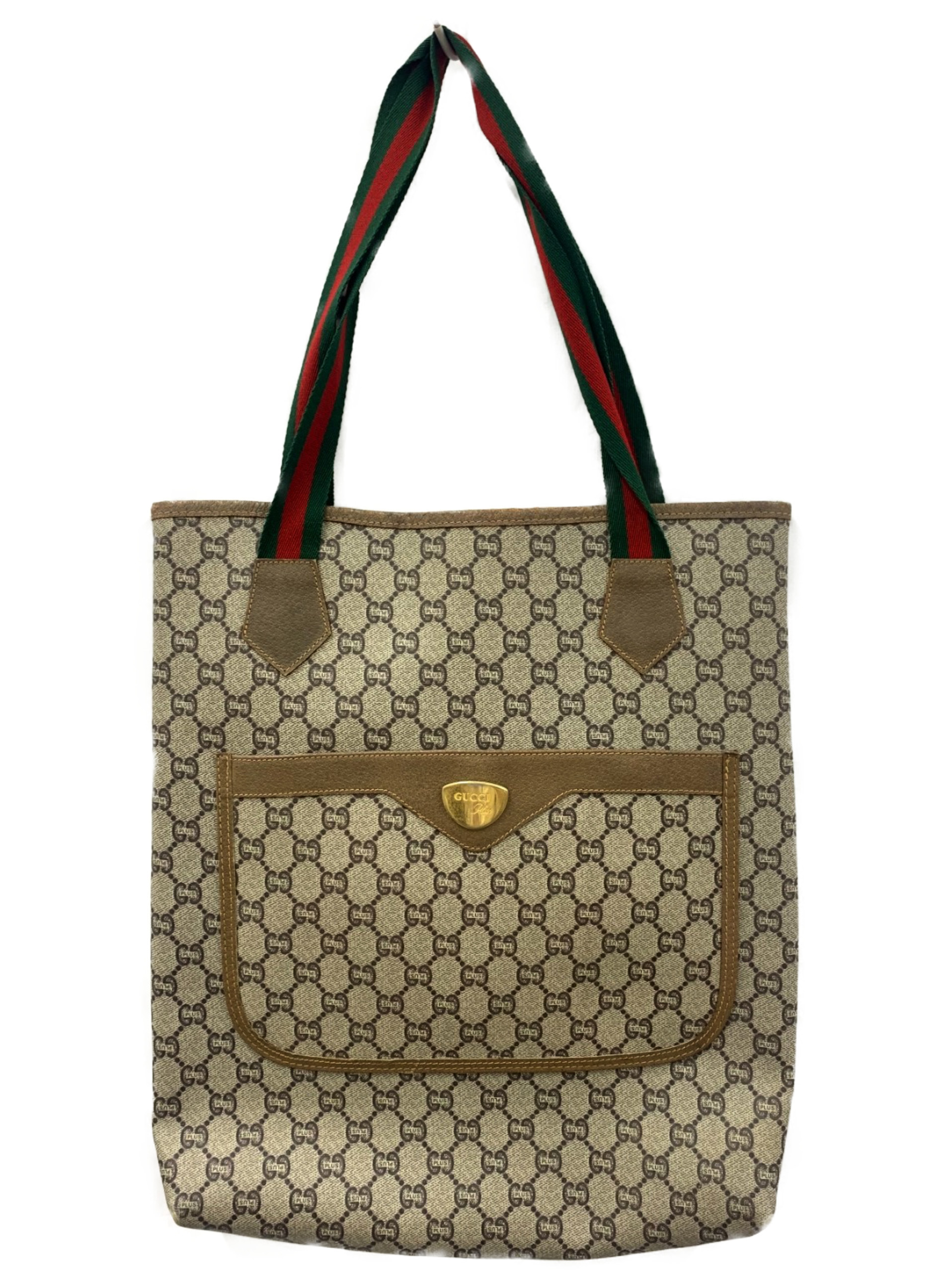 GUCCI PLUS (グッチ プラス) PVCトートバッグ ベージュ サイズ:- シェリーライン