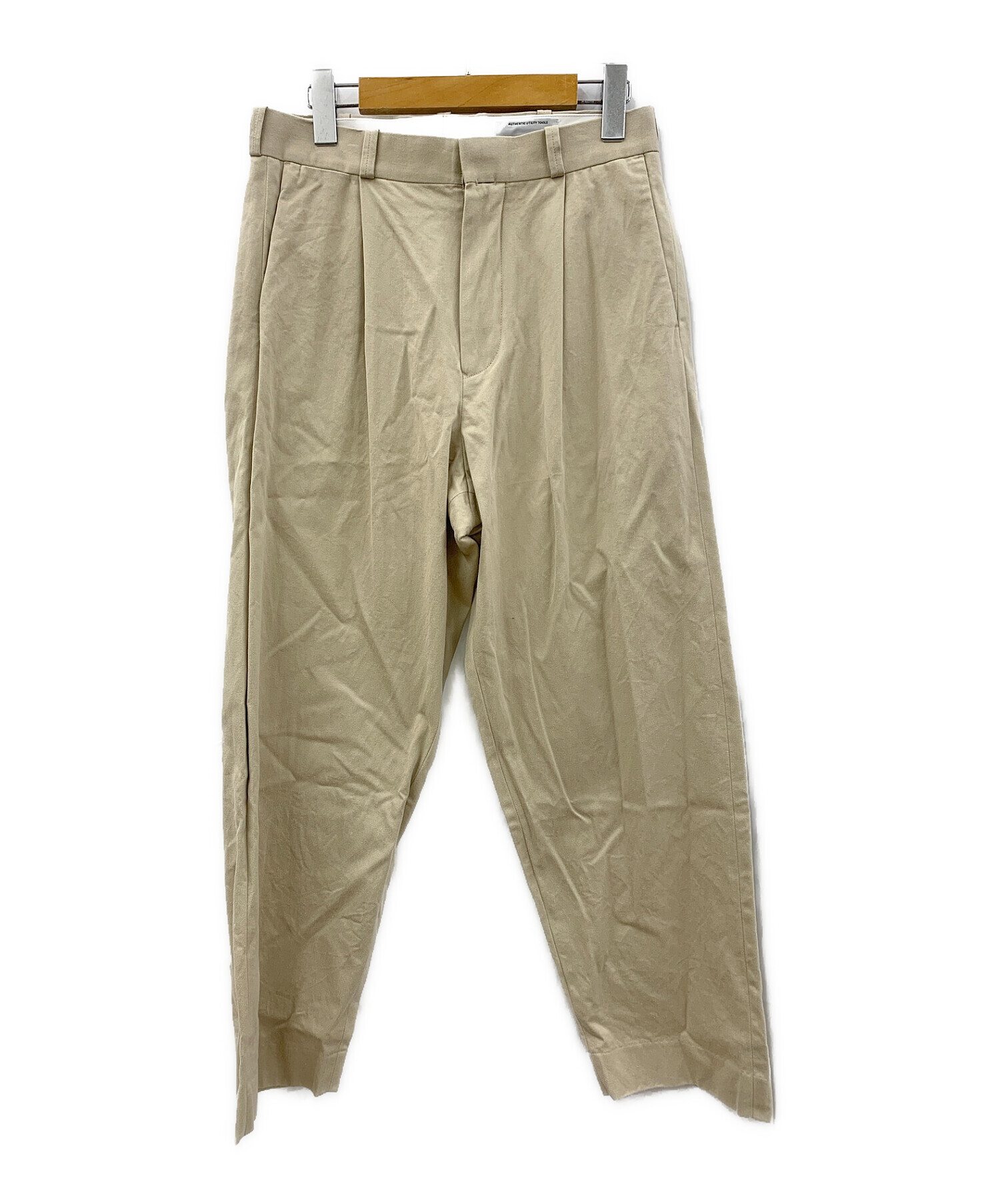 yaeca chino cloth pants tuck tapered