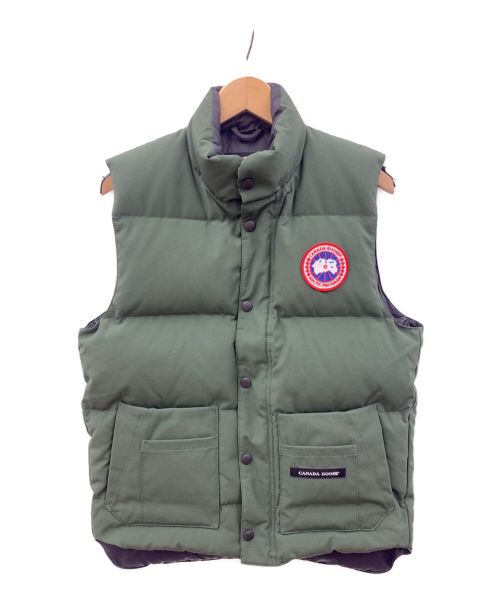 中古・古着通販】CANADA GOOSE (カナダグース) ダウンベスト グリーン