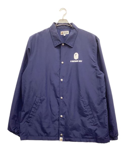 A BATHING APE（アベイシングエイプ）A BATHING APE (ア ベイシング エイプ) コーチジャケット ネイビー サイズ:2XLの古着・服飾アイテム