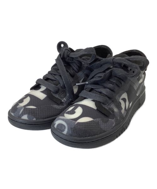 NIKE（ナイキ）NIKE (ナイキ) COMME des GARCONS (コムデギャルソン) DUNK LOW MONOGRAM PRINT ブラック サイズ:22の古着・服飾アイテム