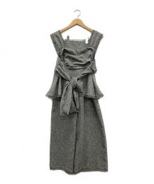 HER LIP TO（ハーリップトゥ）の古着「Tweed Fringed Summer Set」｜グレー