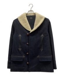 A.P.C.×Whiteley and Green（アーペーセー）の古着「ボアジャケット」｜ネイビー