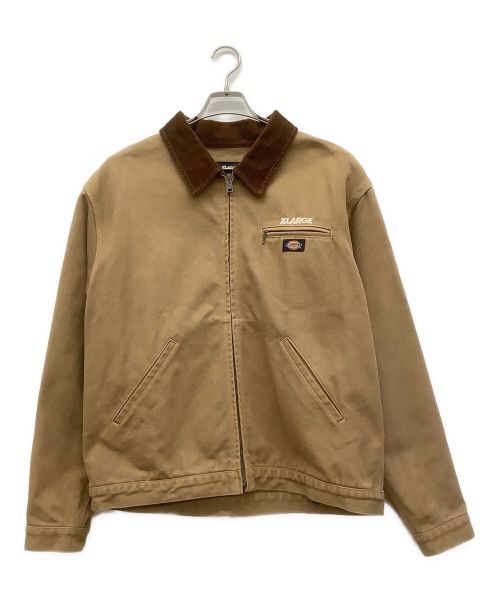 X-LARGE（エクストララージ）X-LARGE (エクストララージ) Dickies (ディッキーズ) ワークジャケット ブラウン サイズ:Lの古着・服飾アイテム