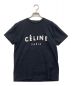 CELINE（セリーヌ）の古着「ペインティングロゴTシャツ」｜ブラック