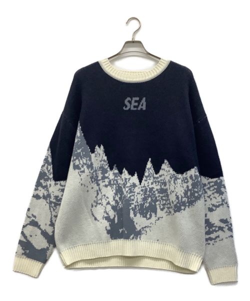 WIND AND SEA（ウィンド アンド シー）WIND AND SEA (ウィンダンシー) MT SNOW SWEATER ネイビー サイズ:Lの古着・服飾アイテム