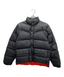 WOOLRICH（ウールリッチ）の古着「レザー切替ダウンジャケット」｜ブラック