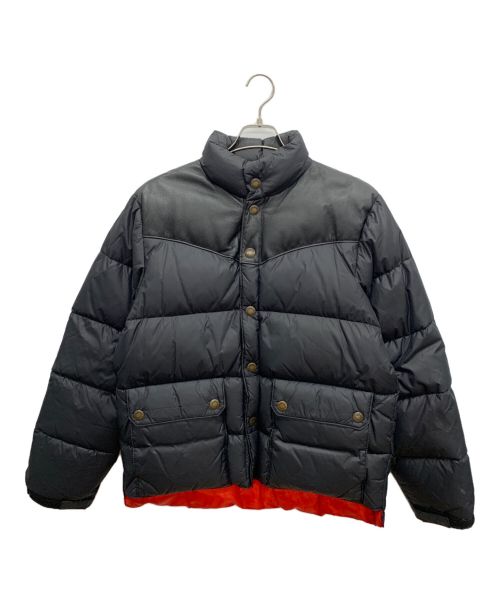 WOOLRICH（ウールリッチ）WOOLRICH (ウールリッチ) レザー切替ダウンジャケット ブラック サイズ:Lの古着・服飾アイテム