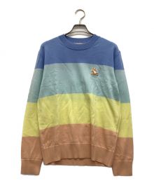 maison kitsune（メゾンキツネ）の古着「RAINBOW STRIPES PULLOVER」｜マルチカラー