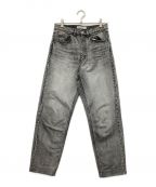 BORDERS at BALCONYボーダーズアットバルコニー）の古着「5 POCKETS DENIM PANTS」｜ブラック