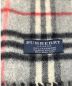 中古・古着 BURBERRY LONDON (バーバリー ロンドン) カシミヤマフラー ベージュ×グレー：6800円