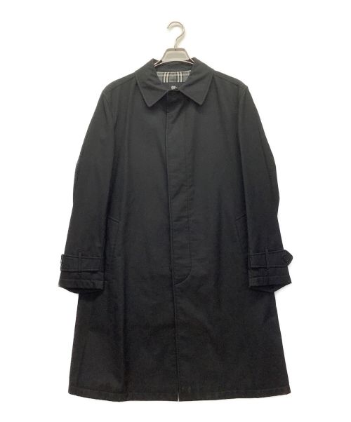 BURBERRY BLACK LABEL（バーバリーブラックレーベル）BURBERRY BLACK LABEL (バーバリーブラックレーベル) ステンカラーコート ブラック サイズ:Lの古着・服飾アイテム