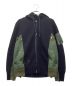 sacai（サカイ）の古着「Sweat×MA-1 Zip Hoodie」｜ネイビー×グリーン