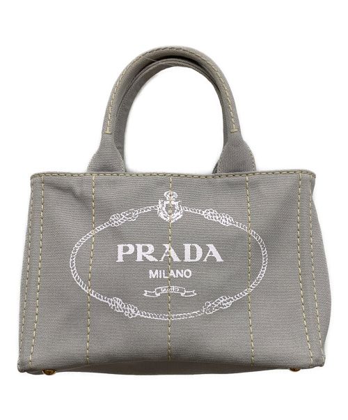 PRADA（プラダ）PRADA (プラダ) CANAPA ライトグレーの古着・服飾アイテム