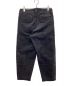 UNFIL (アンフィル) 14oz organic cotton denim 2tuck trousers（14オンスオーガニックコットンデニムツータックトラウザース） ブラック サイズ:４：8000円