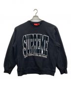 SUPREMEシュプリーム）の古着「Cities Arc Crewneck」｜ブラック×ホワイト