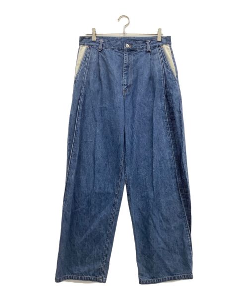 stein（シュタイン）stein (シュタイン) RECONSTRUCTION WIDE DENIM JEANS インディゴ サイズ:Mの古着・服飾アイテム