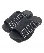 NIKEナイキ）の古着「AIR MORE UPTEMPO SLIDE」｜ブラック