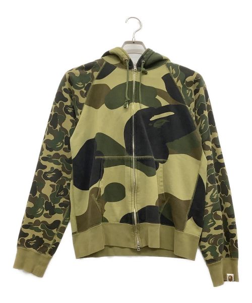 A BATHING APE（アベイシングエイプ）A BATHING APE (アベイシングエイプ) ジップパーカー グリーン サイズ:Mの古着・服飾アイテム