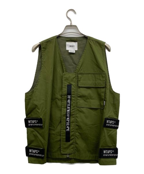 WTAPS（ダブルタップス）WTAPS (ダブルタップス) ロゴデザインベスト オリーブ サイズ:02の古着・服飾アイテム