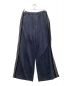 SASQUATCHfabrix.（サスクワッチファブリックス）の古着「FAUX SUEDE FLARE SILHOUETTE TRACK PANTS」｜ネイビー