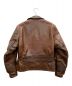 Aero LEATHER (エアロレザー) シングルライダースジャケット ブラウン サイズ:38：63000円