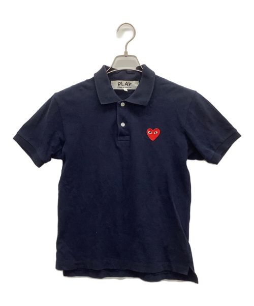 PLAY COMME des GARCONS（プレイ コムデギャルソン）PLAY COMME des GARCONS (プレイ コムデギャルソン) ポロシャツ ネイビー サイズ:Sの古着・服飾アイテム