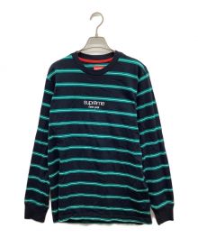 SUPREME（シュプリーム）の古着「ボーダーカットソー」｜グリーン×ネイビー