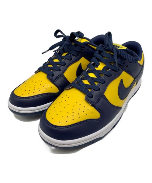 NIKE（ナイキ）NIKE (ナイキ) DUNK LOW ネイビー×イエロー サイズ:27.0cm 未使用品の古着・服飾アイテム