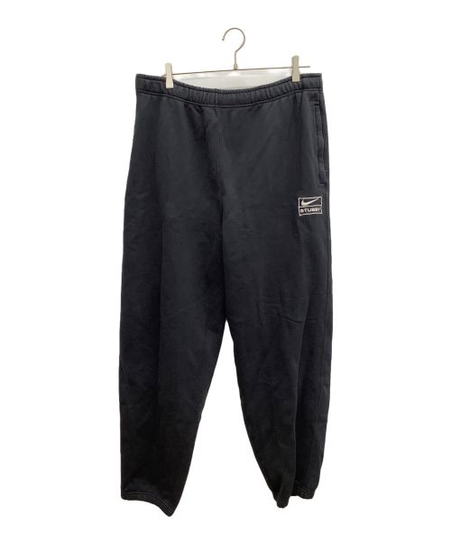 NIKE（ナイキ）NIKE (ナイキ) stussy (ステューシー) Washed Fleece Pant ブラック サイズ:Ｌの古着・服飾アイテム