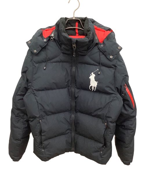 POLO RALPH LAUREN（ポロ・ラルフローレン）POLO RALPH LAUREN (ポロ・ラルフローレン) ビックポニーリップストップパーカーダウンジャケット ブラック サイズ:Mの古着・服飾アイテム