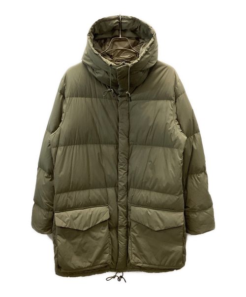 Snow peak（スノーピーク）Snow peak (スノーピーク) リサイクルナイロン リップストップ ダウン ジャケット オリーブ サイズ:Lの古着・服飾アイテム