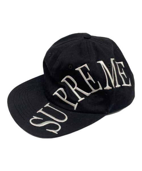 SUPREME（シュプリーム）SUPREME (シュプリーム) Side Arc 6-Panel Cap ブラックの古着・服飾アイテム