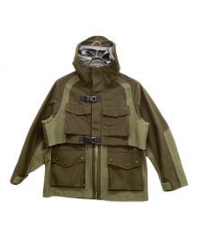 WHITE MOUNTAINEERING（ホワイトマウンテ二アニング）の古着「GORE TEX PACLITE MIXED MOUNTAIPARKA」｜カーキ