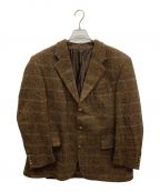 Harris Tweed×MARIO BARUTTIハリスツイード×）の古着「3Bウールテーラードジャケット」｜ブラウン