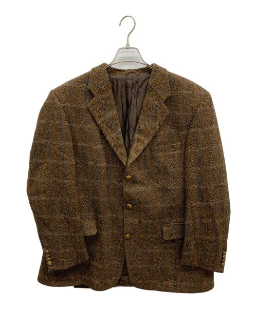 Harris Tweed（ハリスツイード）Harris Tweed (ハリスツイード) MARIO BARUTTI 3Bウールテーラードジャケット ブラウン サイズ:不明の古着・服飾アイテム