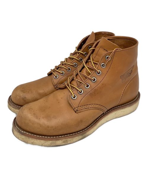 RED WING（レッドウィング）RED WING (レッドウィング) プレーントゥブーツ ブラウン サイズ:25cmの古着・服飾アイテム