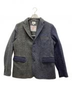 Harris Tweed×BEAUTY&YOUTHハリスツイード×ビューティーアンドユース）の古着「クレイジーカバーオール」｜グレー×ネイビー