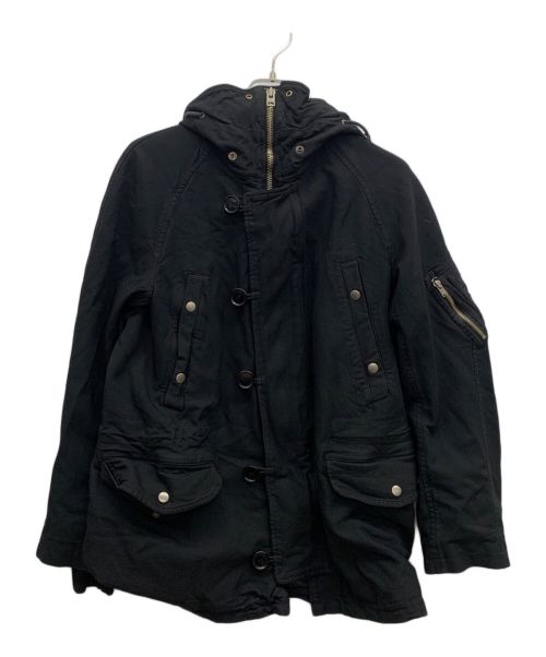 COMME des GARCONS HOMME（コムデギャルソン オム）COMME des GARCONS HOMME (コムデギャルソン オム) ショートモッズコート ブラック サイズ:Sの古着・服飾アイテム