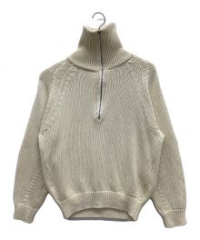 BATONER×L’ECHOPPE（バトナ―×レショップ）の古着「Half Zip Sailor Knit」｜ベージュ