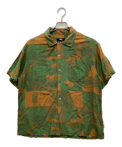 stussy（ステューシー）stussy (ステューシー) Photo film shirt ブラウン×グリーン サイズ:Mの古着・服飾アイテム