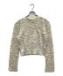 PHOTOCOPIEU（フォトコピュー）の古着「SQUARE SHOULDER LACE JACQUARD SWEATER」｜ベージュ