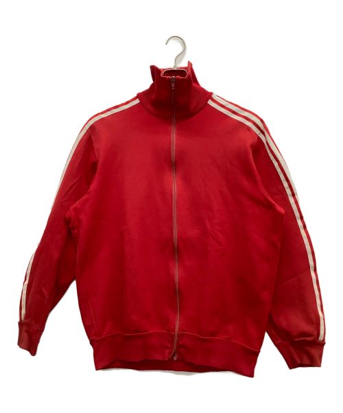 adidas（アディダス）adidas (アディダス) トラックジャケット60~70s 西ドイツ製 optiジップ レッド サイズ:Fの古着・服飾アイテム