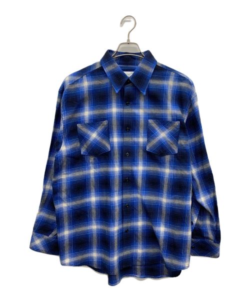 RAFU（ラフ）RAFU (ラフ) STANDARD SHIRT ブルー サイズ:Mの古着・服飾アイテム