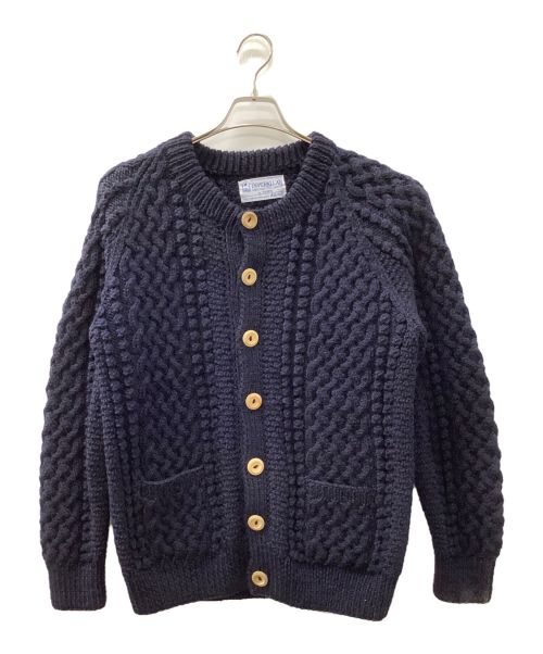 INVERALLAN（インバーアラン）INVERALLAN (インバーアラン) SHIPS (シップス) 4A ARAN CARDIGAN ネイビー サイズ:Freeの古着・服飾アイテム