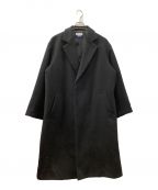 MAISON SPECIALメゾンスペシャル）の古着「Super170s Prime-Over Melton Chesterfield Coat」｜ブラック