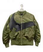 NIKE NSW SYNFLナイキ）の古着「NSW SYNFL SWOOSH BOMBER JACKET」｜カーキ